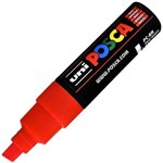 POSCA PC8K PAINT MARKER CHISEL BROAD 8MM RED