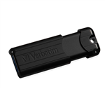 VERBATIM PINSTRIPE USB 32 GEN 1 DRIVE 256GB BLACK MICROBAN