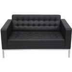 RAPIDLINE VENUS SOFA TWO SEATER PU BLACK