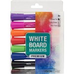 VISIONCHART WHITEBOARD MARKER CHISEL ASSORTED PACK 8