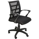 RAPIDLINE VIENNA MESH CHAIR MEDIUM BACK BLACK