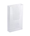 BROCHURE HOLDER DL WALL MOUNT CLEAR