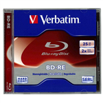 VERBATIM BLURAY DISC 25GB SINGLE 2X REWRITEABLE