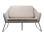 CARDINAL TWO SEATER ARM CHAIR  STONE 102 FABRIC
