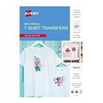 AVERY 70580 C9414 INSPIRED TSHIRT TRANSFER A4 WHITE PACK 5