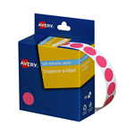 AVERY 937241 ROUND LABELS 14MM PINK BOX 1050