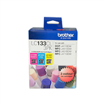 BROTHER LC133CL3PK INK CARTRIDGE VALUE PACK CYANMAGENTAYELLOW