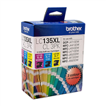 BROTHER LC135XLCL3PK INK CARTRIDGE HIGH YIELD VALUE PACK CYANMAGENTAYELLOW