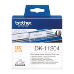 BROTHER DK11204 LABEL ROLL 17 X 54MM WHITE ROLL 400