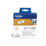 BROTHER DK11208 LABEL ROLL 38 X 90MM WHITE ROLL 400