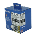 BROTHER DK22205 CONTINUOUS PAPER LABEL ROLL 62MM X 3048M WHITE
