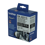 BROTHER DK22210 CONTINUOUS PAPER LABEL ROLL 29MM X 3048M WHITE