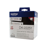 BROTHER DK22251 CONTINUOUS PAPER LABEL ROLL 62MM X 1524M WHITE