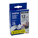 BROTHER TZE131 LAMINATED LABELLING TAPE 12MM BLACK ON CLEAR