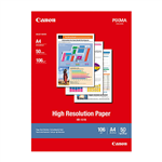 CANON HR101 HIGH RESOLUTION PHOTO PAPER 106GSM A4 WHITE PACK 50
