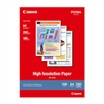 CANON HR101 HIGH RESOLUTION PHOTO PAPER 106GSM A4 WHITE PACK 200