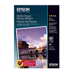 EPSON C13S041256 HEAVYWEIGHT PHOTO PAPER MATTE 154GSM A4 WHITE PACK 50