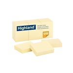 HIGHLAND SELFSTICK NOTES 40 X 50MM YELLOW PACK 12