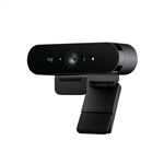 Logitech BRIO 4K Ultra HD Webcam HDR RightLight3 5xHD Zoom Auto Focus Infrared Sensor Video Conferencing Streaming Recording Windows Hello