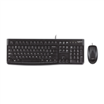LOGITECH MK120 WIRED KEYBOARD AND MOUSE COMBO BLACK