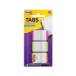 POSTIT 686LPGO DURABLE FILING TABS LINED 38MM GREENORANGEPINK PACK 66