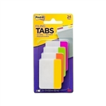 POSTIT 686PLOY DURABLE FILING TABS SOLID 50MM BRIGHT ASSORTED PACK 24