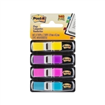 POSTIT 6834AB MINI INDEX FLAGS BRIGHT ASSORTED PACK 140