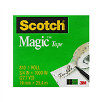 SCOTCH 810 MAGIC TAPE MULTI PACK 19MM X 25M PACK 4