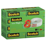 SCOTCH 810 MAGIC TAPE 19MM X 25M PACK 8