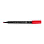 STAEDTLER 318 LUMOCOLOR PERMANENT MARKER BULLET 06MM RED