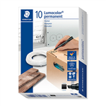 STAEDTLER 350 LUMOCOLOR PERMANENT MARKER CHISEL 50MM BLACK