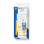 STAEDTLER STICK 430 BALLPOINT PENS FINE BLUE BOX 9