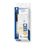 STAEDTLER STICK 430 BALLPOINT PENS MEDIUM BLACK BOX 9