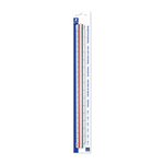 STAEDTLER 561 984BK MARS TRIANGULAR SCALE RULER 300MM WHITE