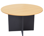 RAPID WORKER ROUND MEETING TABLE 1200MM BEECHIRONSTONE