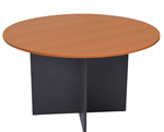 RAPID WORKER ROUND MEETING TABLE 1200MM CHERRYIRONSTONE