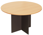 RAPID WORKER ROUND MEETING TABLE 900MM BEECHIRONSTONE