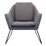 RAPIDLINE CARDINAL VISITOR CHAIR ARMS CHARCOAL ASH