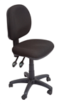 RAPIDLINE EC070CM OPERATOR CHAIR MEDIUM BACK 3 LEVER SF BLACK