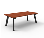  1200mm W x 600mm D x 450mm H Cherry Top  Black Satin Base