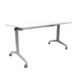 RAPIDLINE FLIP TOP TABLE 1500 X 750MM NATURAL WHITE