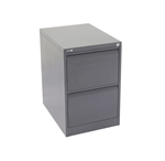 GO STEEL FILING CABINET 2 DRAWERS 460 X 620 X 705MM GRAPHITE RIPPLE