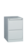 GO STEEL FILING CABINET 2 DRAWERS 460 X 620 X 705MM SILVER GREY