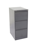 GO STEEL FILING CABINET 3 DRAWERS 460 X 620 X 1016MM GRAPHITE RIPPLE
