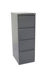 GO STEEL FILING CABINET 4 DRAWERS 460 X 620 X 1321MM GRAPHITE RIPPLE