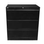 GO LATERAL FILING CABINET BLACK SATIN