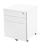 GO STEEL MOBILE PEDESTAL STEEL 3DRAWER LOCKABLE 460 X 472 X 610MM WHITE CHINA