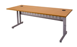 RAPID SPAN C LEG DESK METAL MODESTY PANEL 1500 X 700MM BEECHSILVER