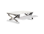 RAPID RISER MEDIUM DESK BASED ADJUSTABLE WORKSTATION 890 X 590MM WHITE