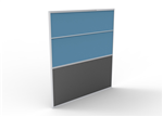 30mm Rapid Span Screens 1500mm W x 1650mm H x 30mm T Blue Upholstery